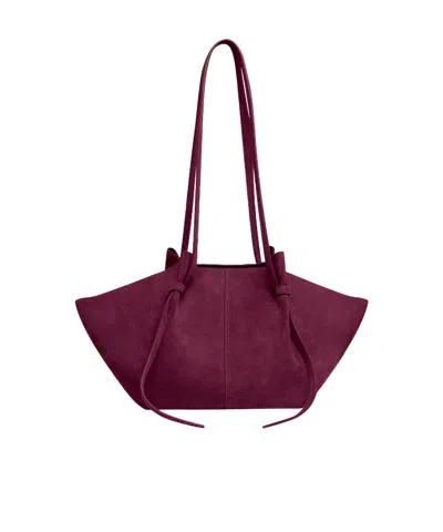 Yuzefi Mochi Shoulder Bag In Burgundy
