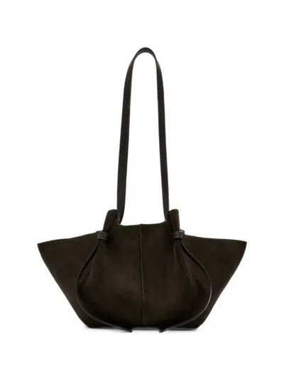Yuzefi Mochi Suede Tote Bag In Brown