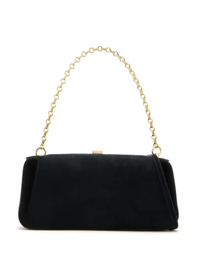 Yuzefi Oyster Clutch Bag In 黑色