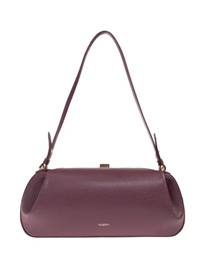 Yuzefi Oyster Leather Shoulder Bag In Red
