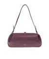 Yuzefi Oyster Leather Shoulder Bag In Red