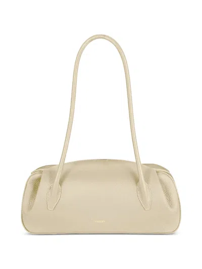 Yuzefi Oyster Logo-detail Shoulder Bag In Neutral