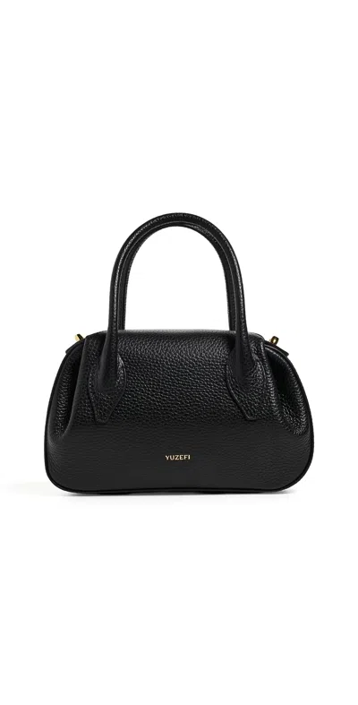 Yuzefi Oyster Mini Duffle Bag Black