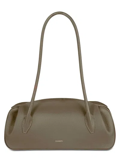 Yuzefi Oyster Mini Shoulder Bag In Grey