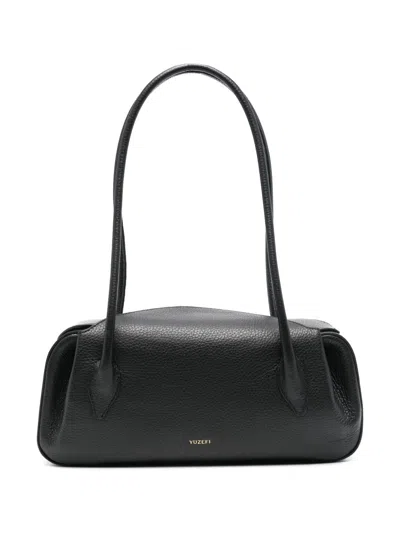 Yuzefi Oyster Shoulder Bag In Black