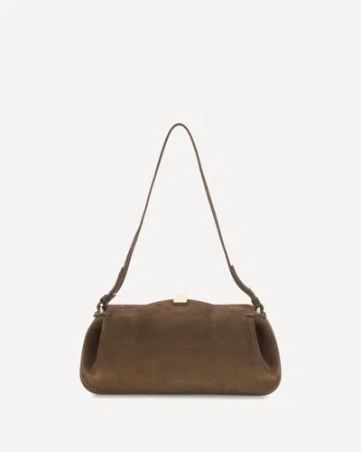 Yuzefi Oyster Shoulder Bag In Brown