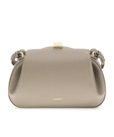 Yuzefi Oyster Shoulder Bag In Brown