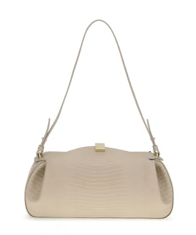 Yuzefi Oyster Shoulder Bag In Brown