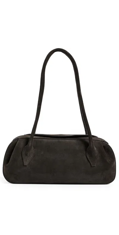Yuzefi Oyster Mini Shoulder Bag In Black