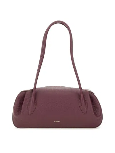 Yuzefi Oyster Shoulder Bag In Red