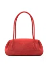 Yuzefi Oyster Suede Shoulder Bag In Red