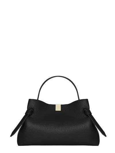 Yuzefi Pebble-grain Leather Handbag In Black