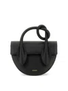 Yuzefi Pretzel Crossbody Bag In Black