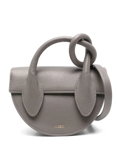 Yuzefi Pretzel Cross Body Bag In Grey