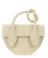 Yuzefi Pretzel Handbag In Beige