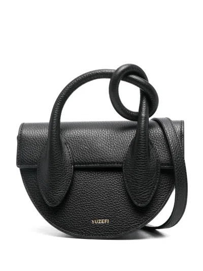 Yuzefi Pretzel Tote Bag In Black