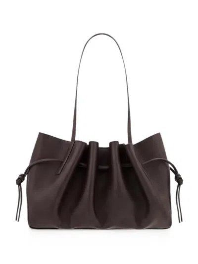Yuzefi Scallop Shoulder Bag Chocolate In Brown
