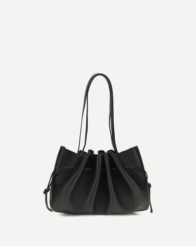 Yuzefi Scallop Shoulder Bag In Black