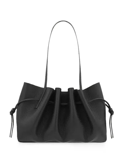 Yuzefi Handtasche Mit Gewellten Kanten In Black
