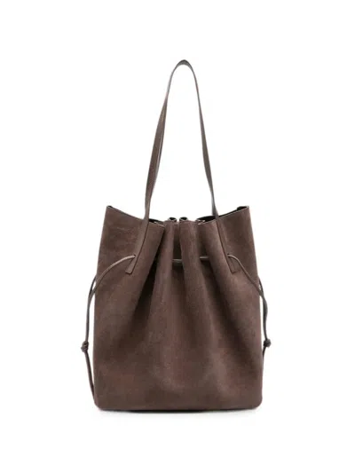 Yuzefi Scallop Tote In Brown