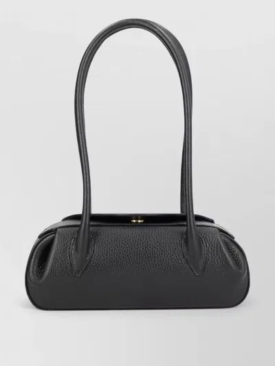 Yuzefi Shoulder Bag Long Handles Structured Shape Textured