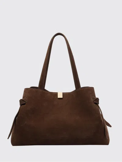 Yuzefi Double-handle Shoulder Bag In Brown