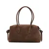 Yuzefi Double Handle Shoulder Bag In Brown