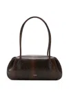 Yuzefi Snakeskin-effect Shoulder Bag In Brown