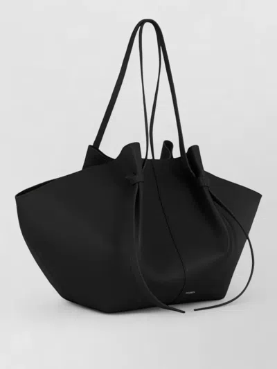 Yuzefi Soft Texture Tote Bag Adjustable Straps In Black