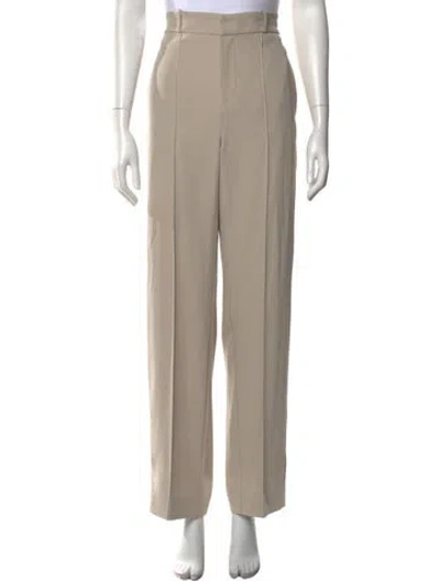 Pre-owned Yuzefi Straight Leg Pants In Neutral