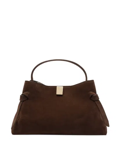 Yuzefi Suede Clutch Bag In Brown