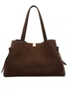 Yuzefi Double-handle Shoulder Bag In Brown