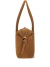 Yuzefi Suede Top-handle Shoulder Bag In Brown