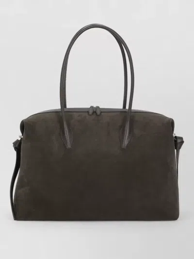 Yuzefi Suede Tote Bag Detachable Shoulder Strap