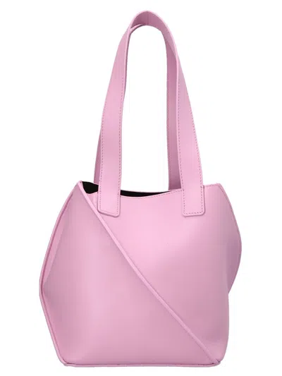 Yuzefi 'swirl Small' Shopping Bag In Pink