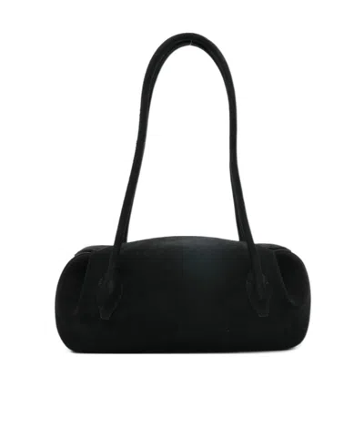 Yuzefi Top Double Handle Handbag In Black