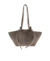 Yuzefi Top Handle Shoulder Bag In Green