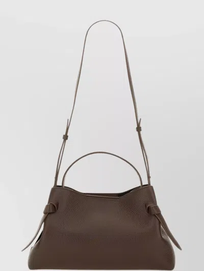 Yuzefi Top Handle Shoulder Bag Textured Finish