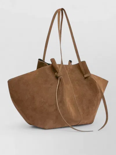 Yuzefi Tote Bag Adjustable Straps Soft Structure In Brown