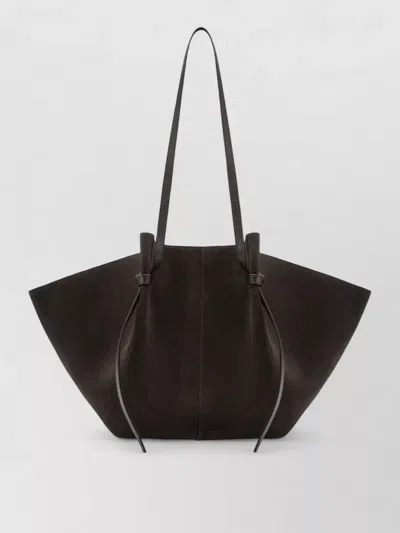 Yuzefi Tote Bag Adjustable Straps Soft Texture In Brown