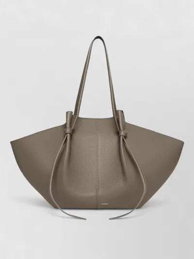 Yuzefi Tote Bag Unique Shape Easy Carry Straps In Gray