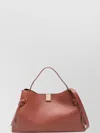 Yuzefi Tote Bag With Knot And Textured Finish In Brown