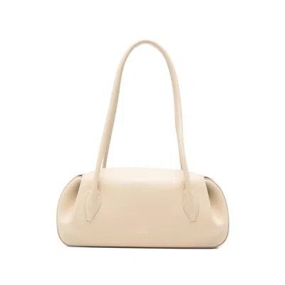 Yuzefi Oyster Shoulder Bag In Neutral