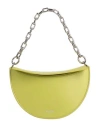 Yuzefi Woman Handbag Acid Green Size - Leather In Green