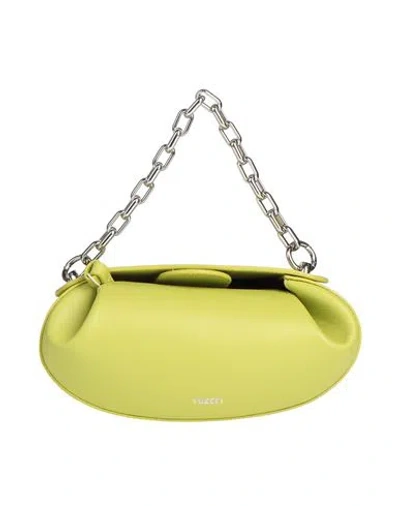 Yuzefi Woman Handbag Acid Green Size - Soft Leather