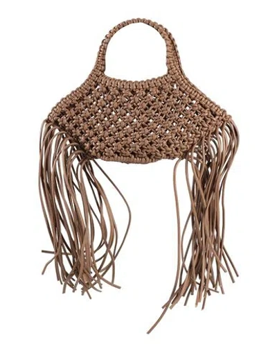 Yuzefi Woman Handbag Camel Size - Leather In Beige