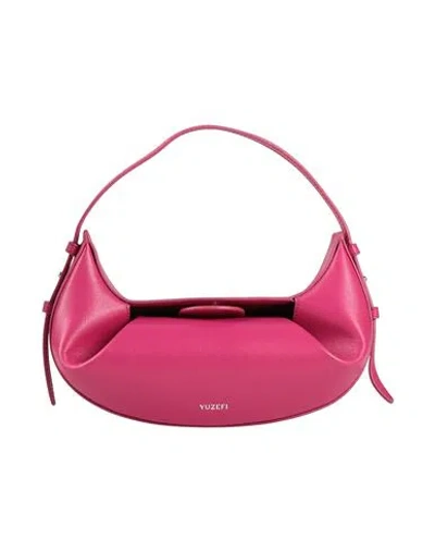 Yuzefi Woman Handbag Fuchsia Size - Leather In Pink