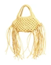 Yuzefi Woman Handbag Ocher Size - Soft Leather In Yellow