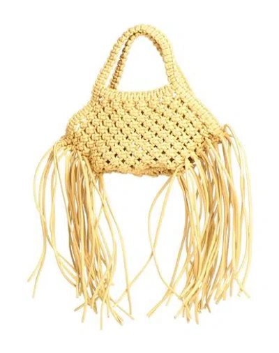 Yuzefi Woman Handbag Ocher Size - Soft Leather In Yellow