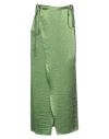 Yuzefi Woman Long Skirt Green Size 8 Acetate In Green